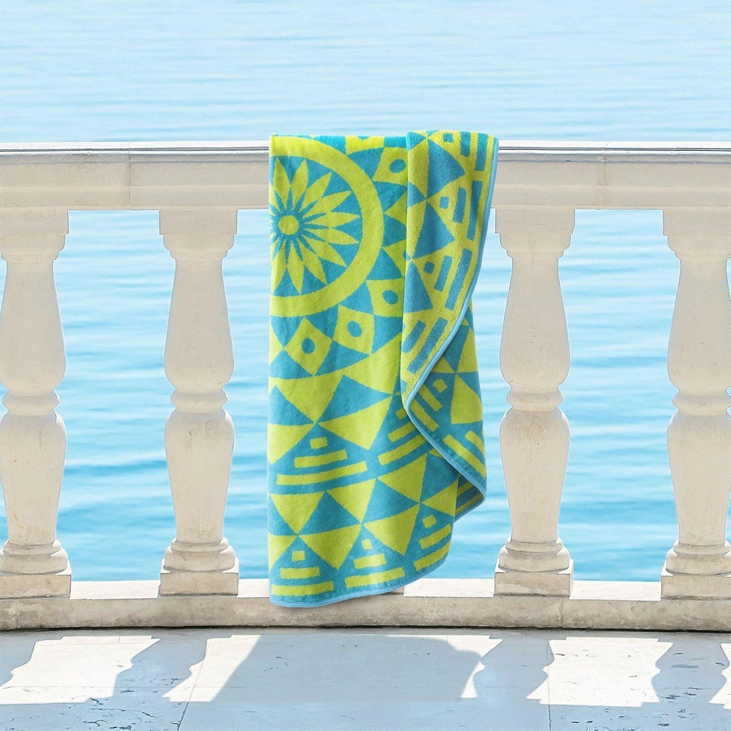 Molinillo 100% Cotton Mandala Boho Round Beach Towel, 60" FredCo