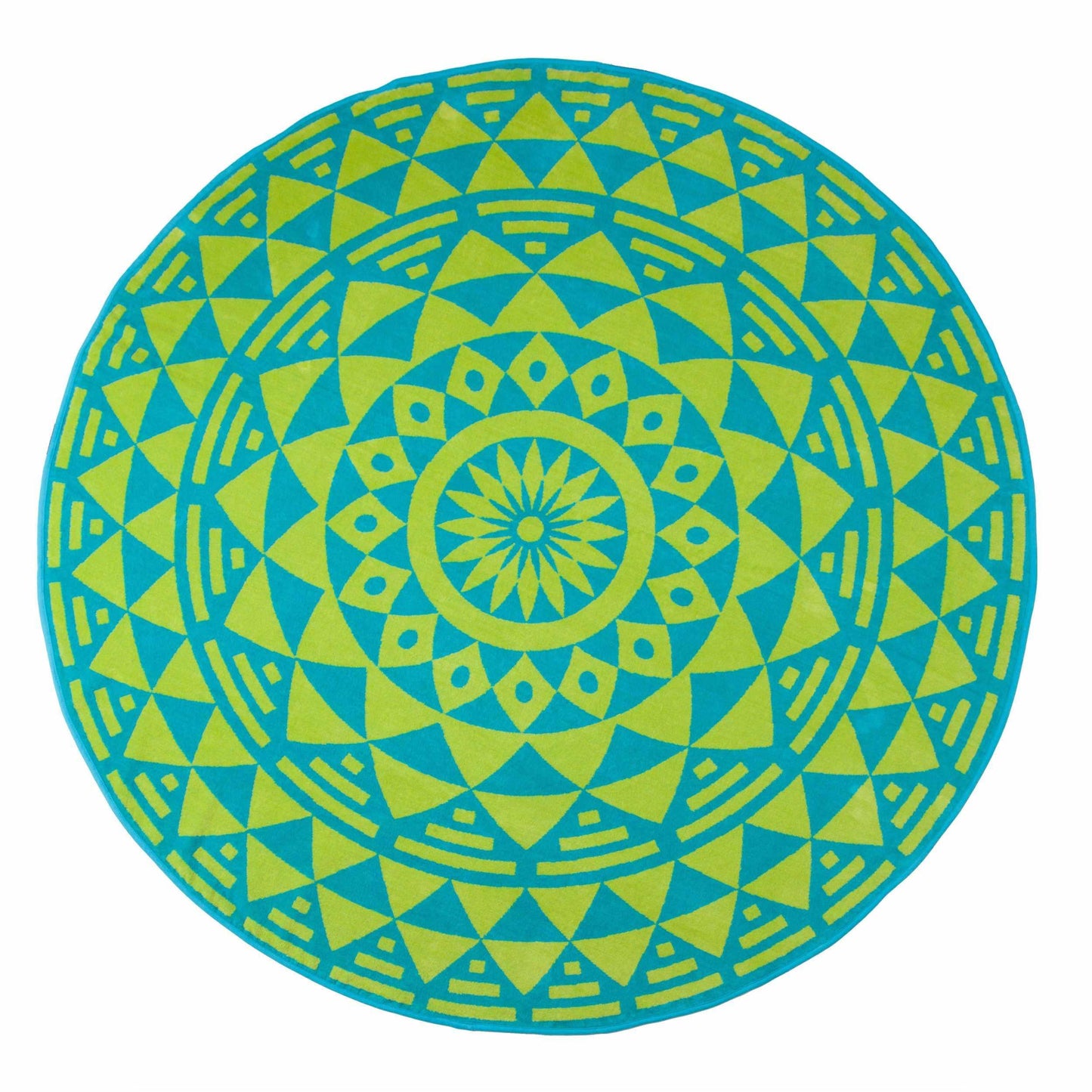Molinillo 100% Cotton Mandala Boho Round Beach Towel, 60" FredCo
