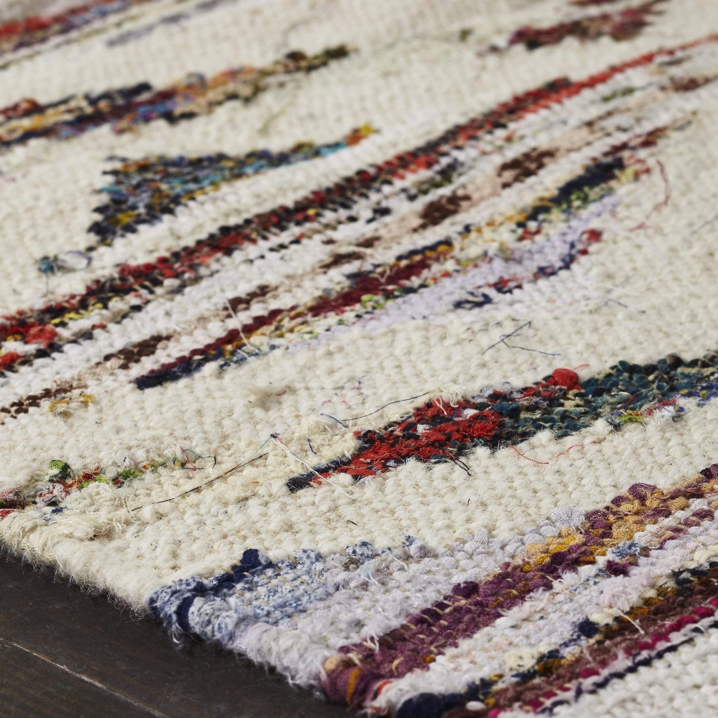 Montez Recycled Cotton and Wool Handcrafted Southwestern Rug FredCo