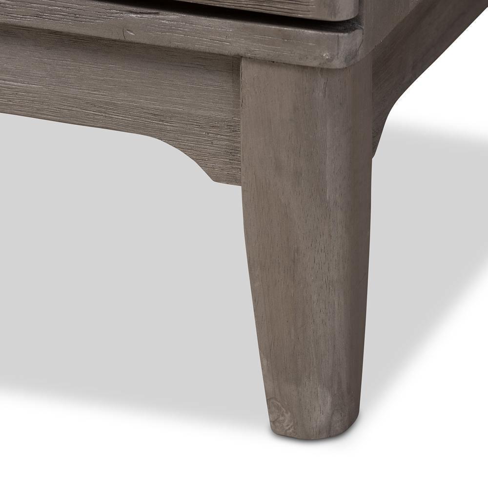 Nash Rustic Platinum Wood 6-Drawer Dresser FredCo