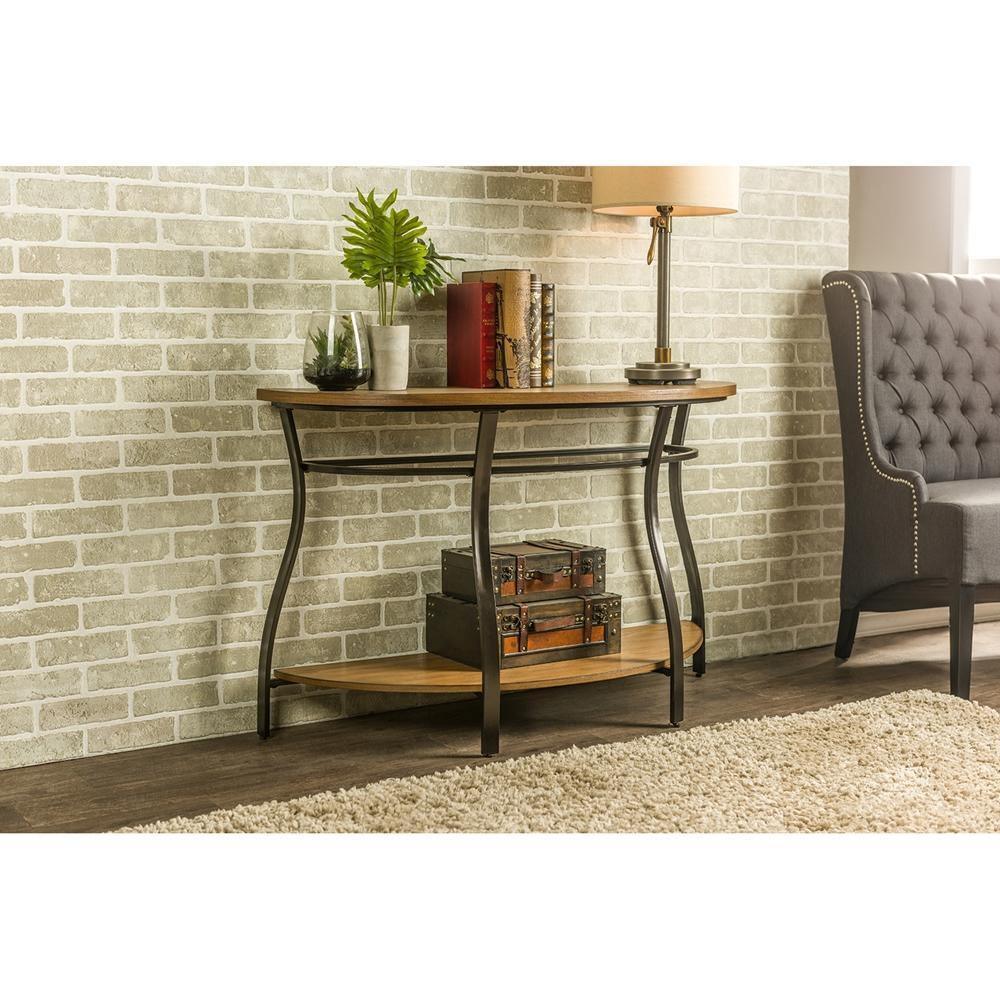 Newcastle Wood and Metal Console Table FredCo