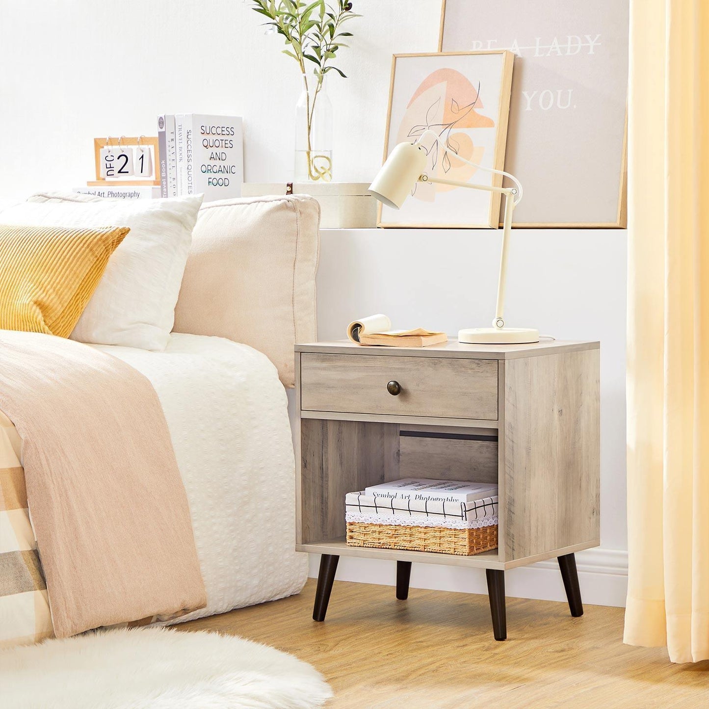 Nightstand Greige FredCo