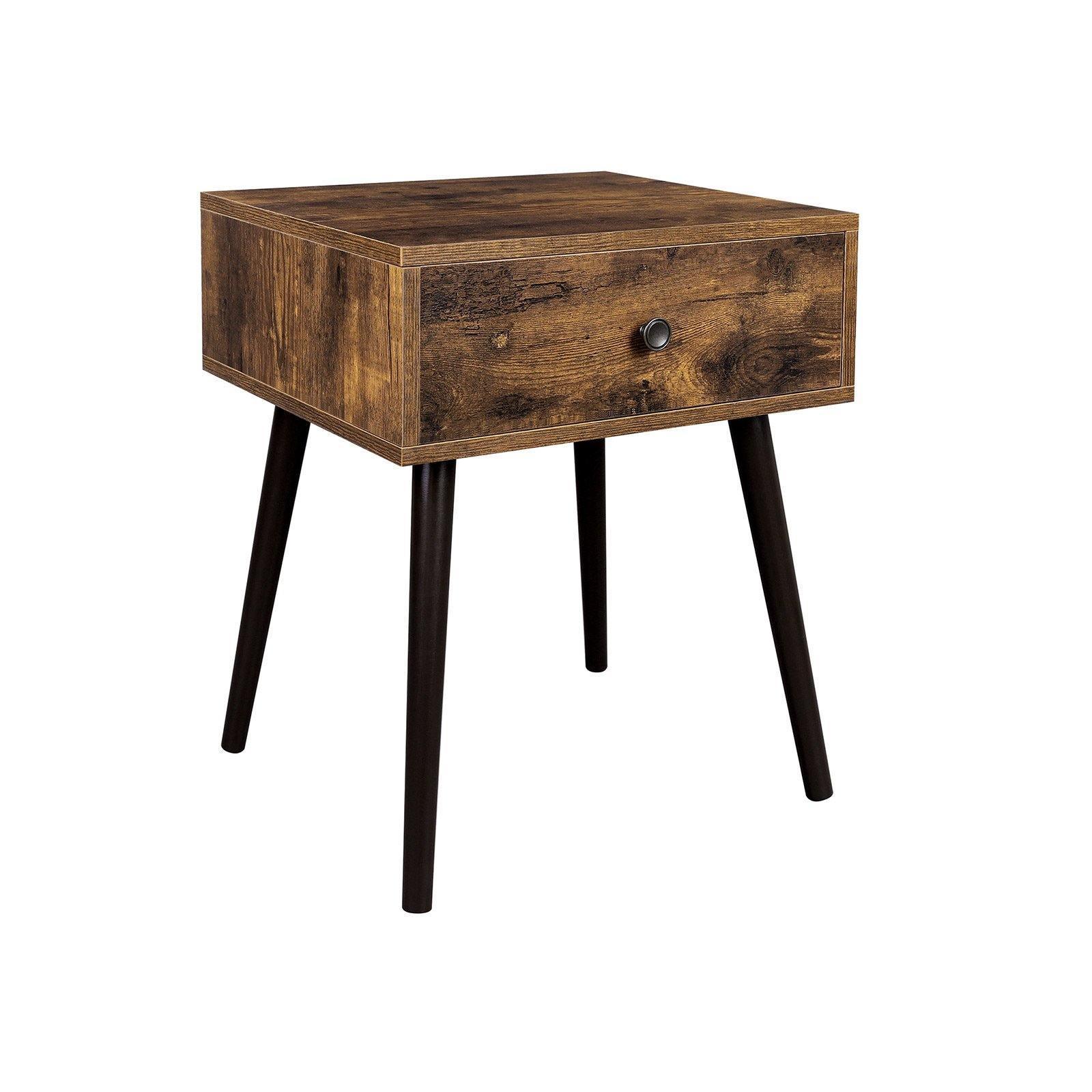 Nightstand Rustic Brown FredCo