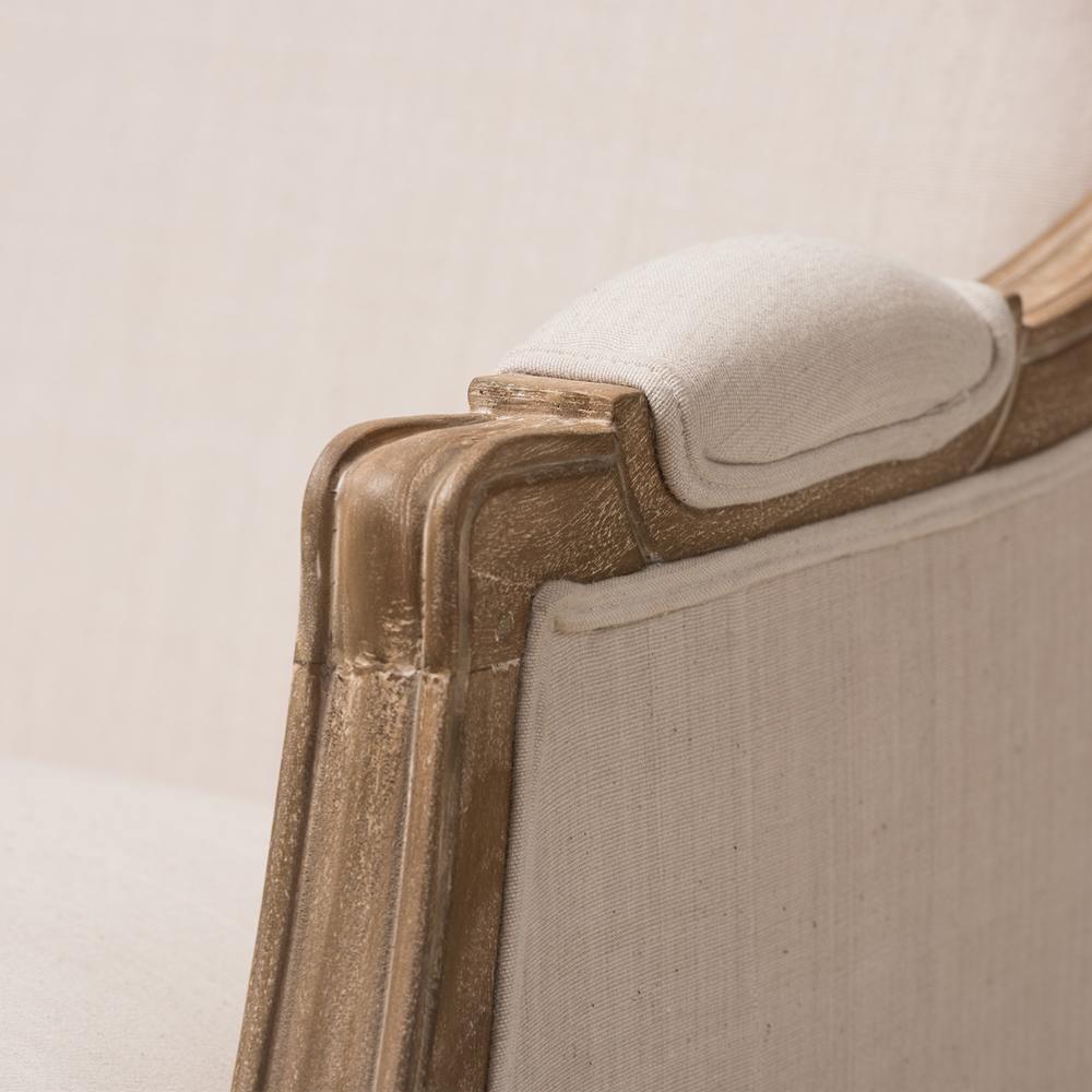 Nivernais Wood Traditional French Accent Chair FredCo