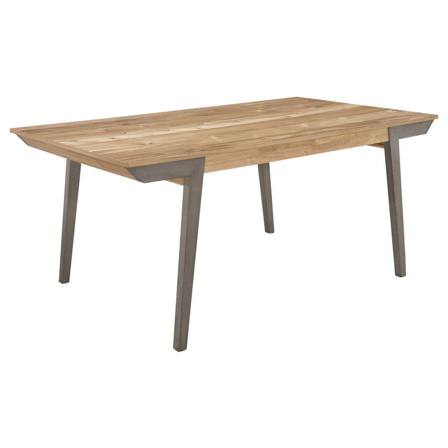 Nogales Wooden Dining Table Acacia and Coastal Grey 109811 Coaster FredCo