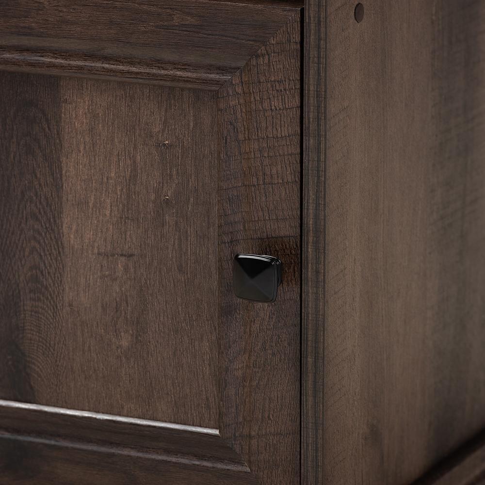Nolan Traditional Transitional Hazel Walnut Brown Finished 1-Door Wood Nightstand FredCo