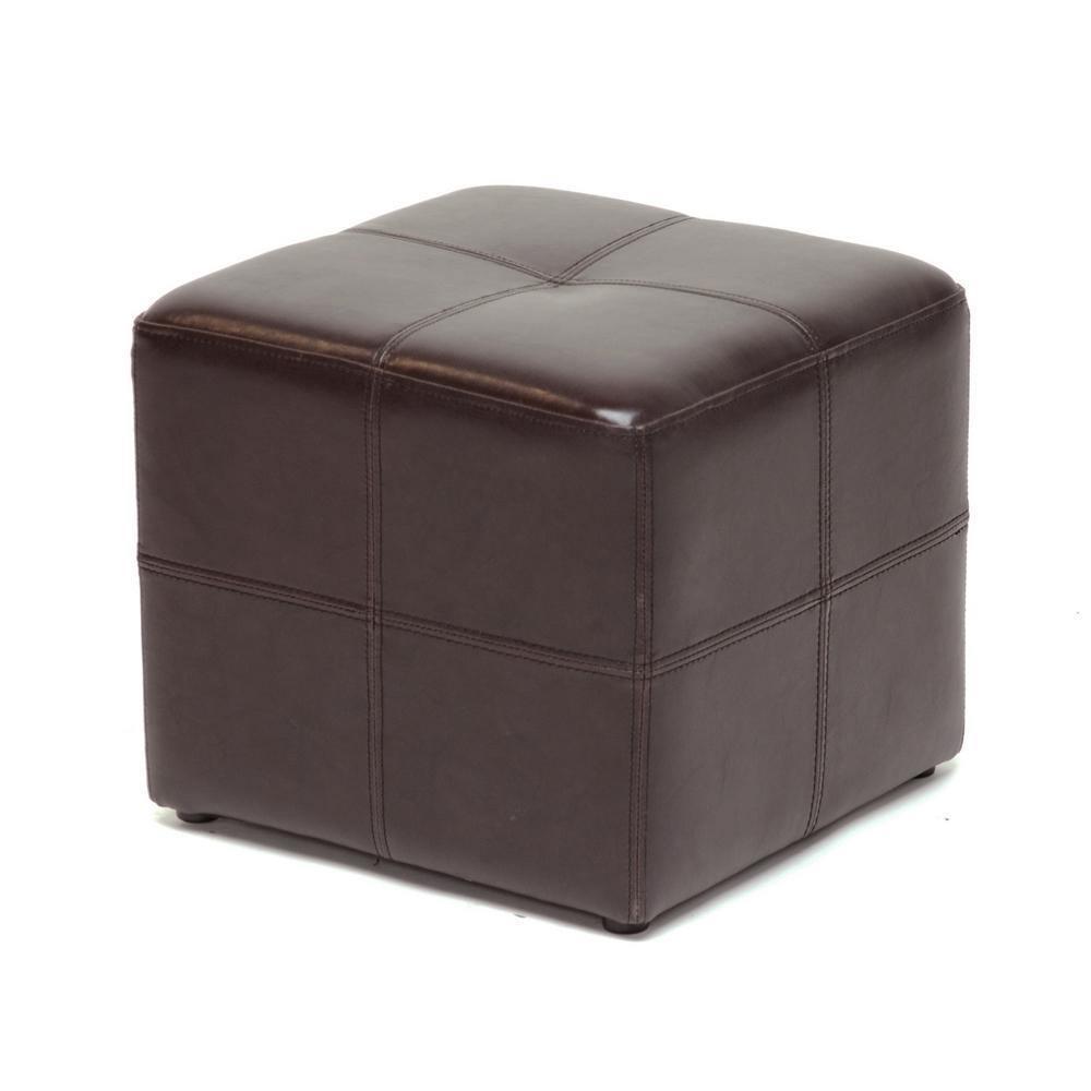 Nox Dark Brown Ottoman FredCo