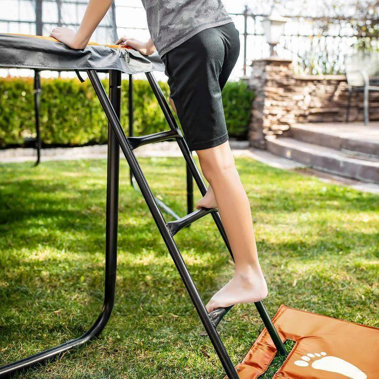 Orange and Black Outdoor Trampoline FredCo