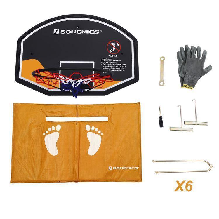 Orange and Black Outdoor Trampoline FredCo
