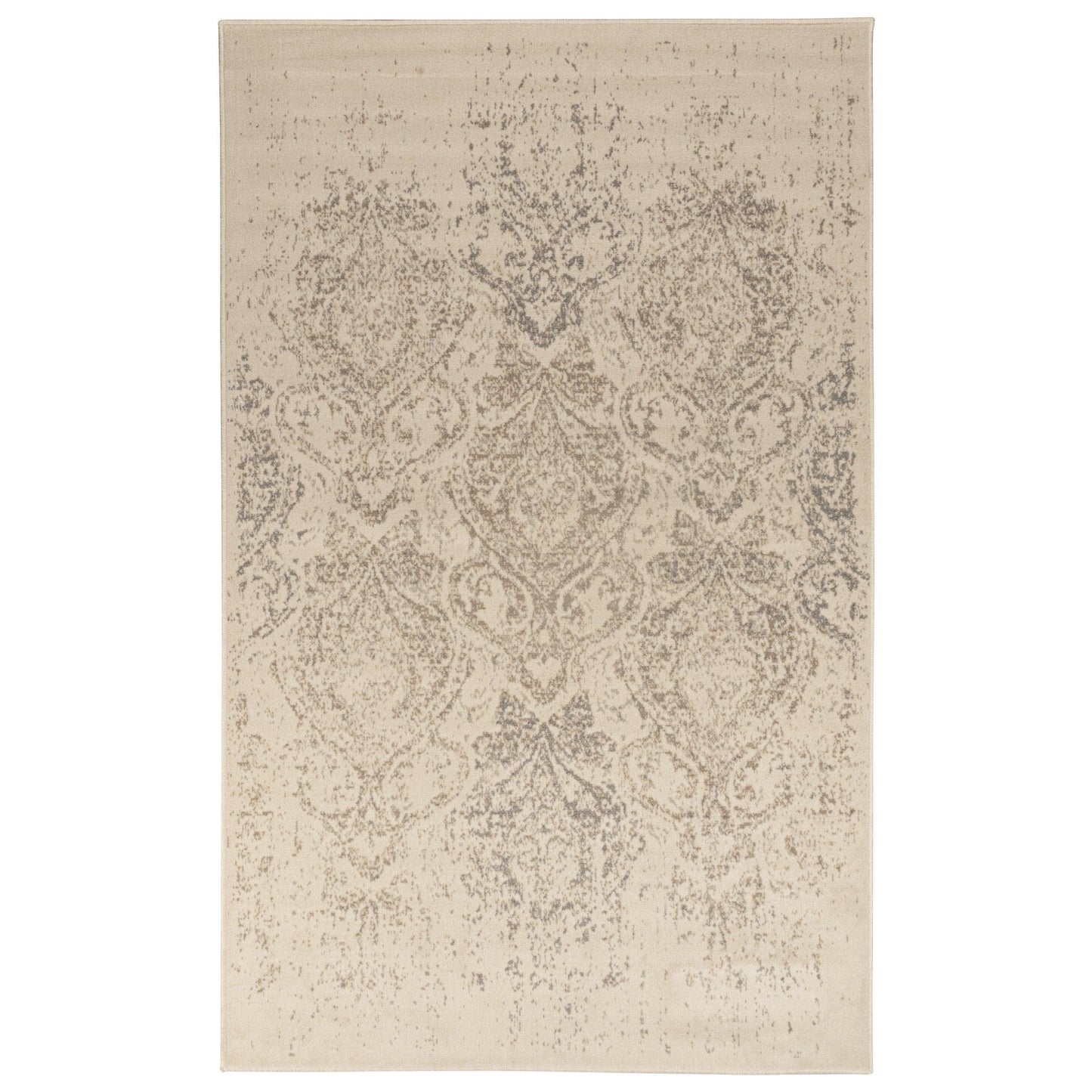 Otomar Vintage Damask Distressed Rug FredCo
