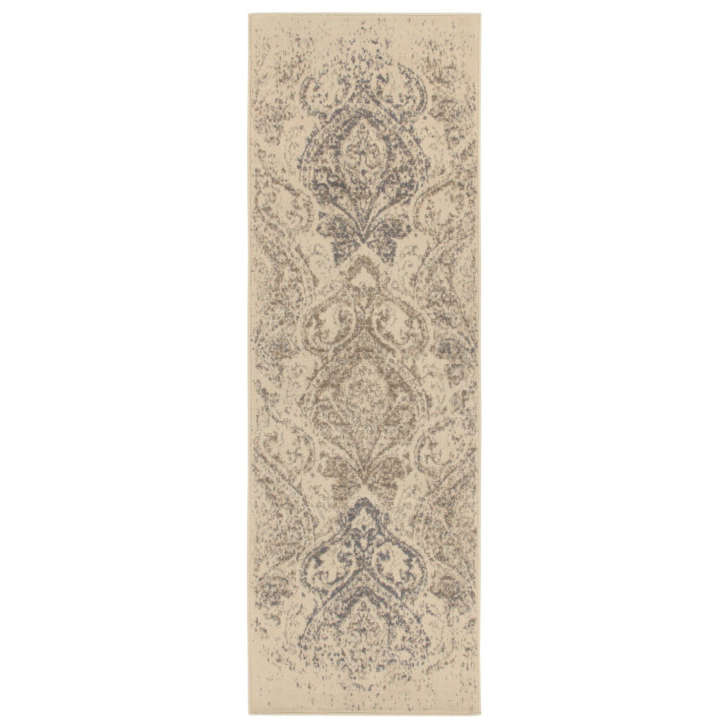 Otomar Vintage Damask Distressed Rug FredCo