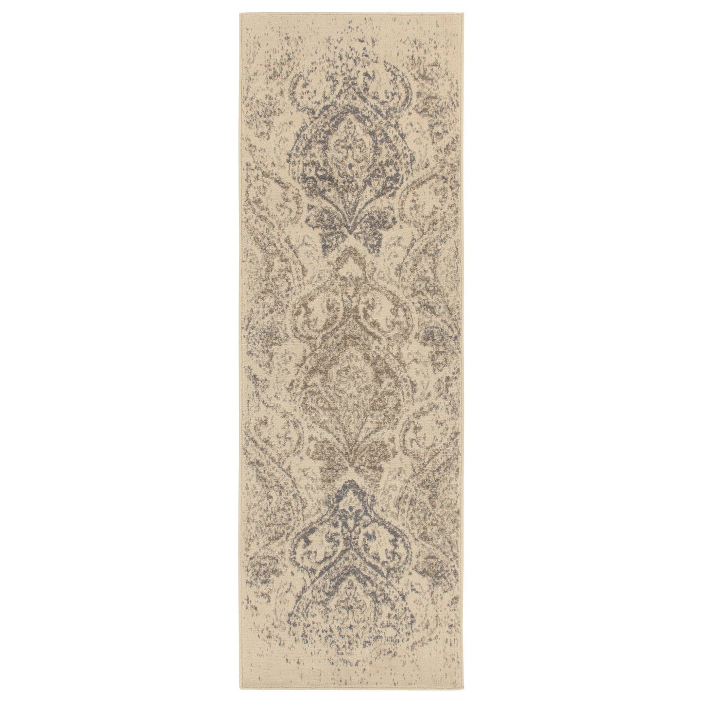 Otomar Vintage Damask Distressed Rug FredCo