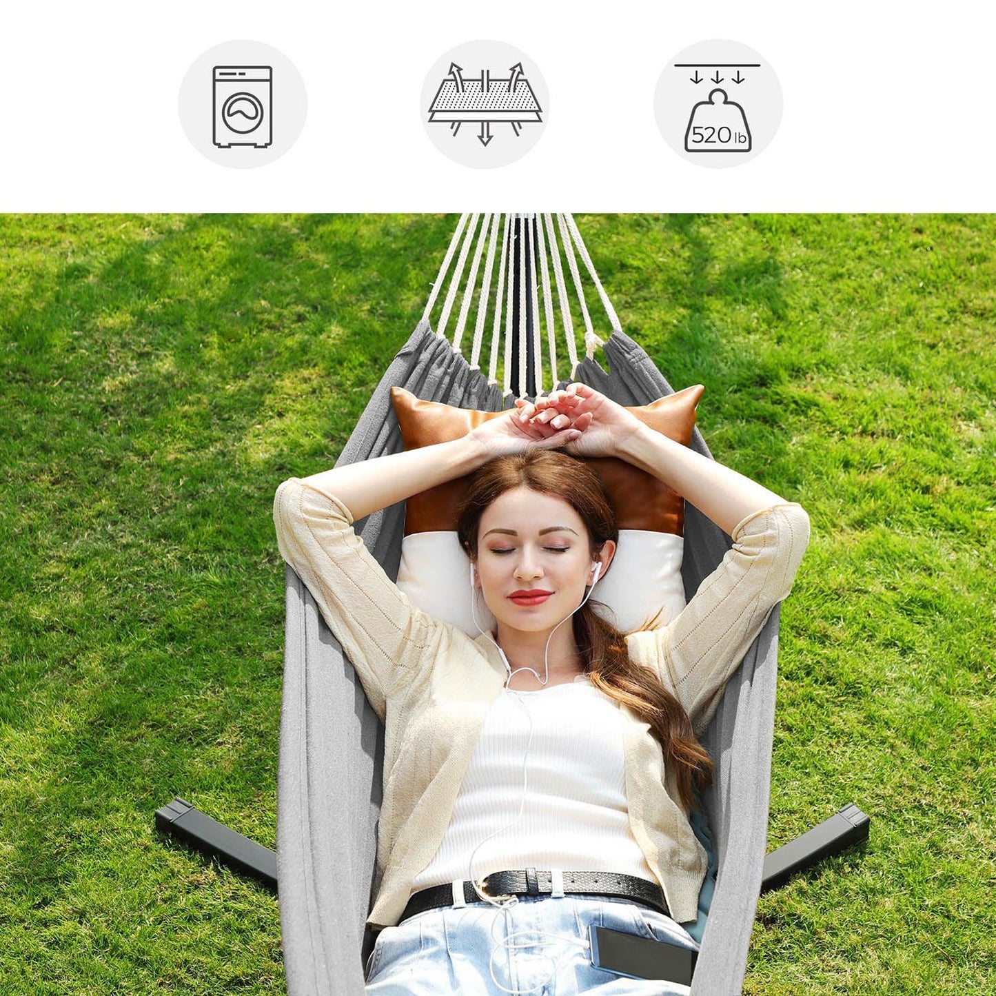 Outdoor Hammock with Stand FredCo