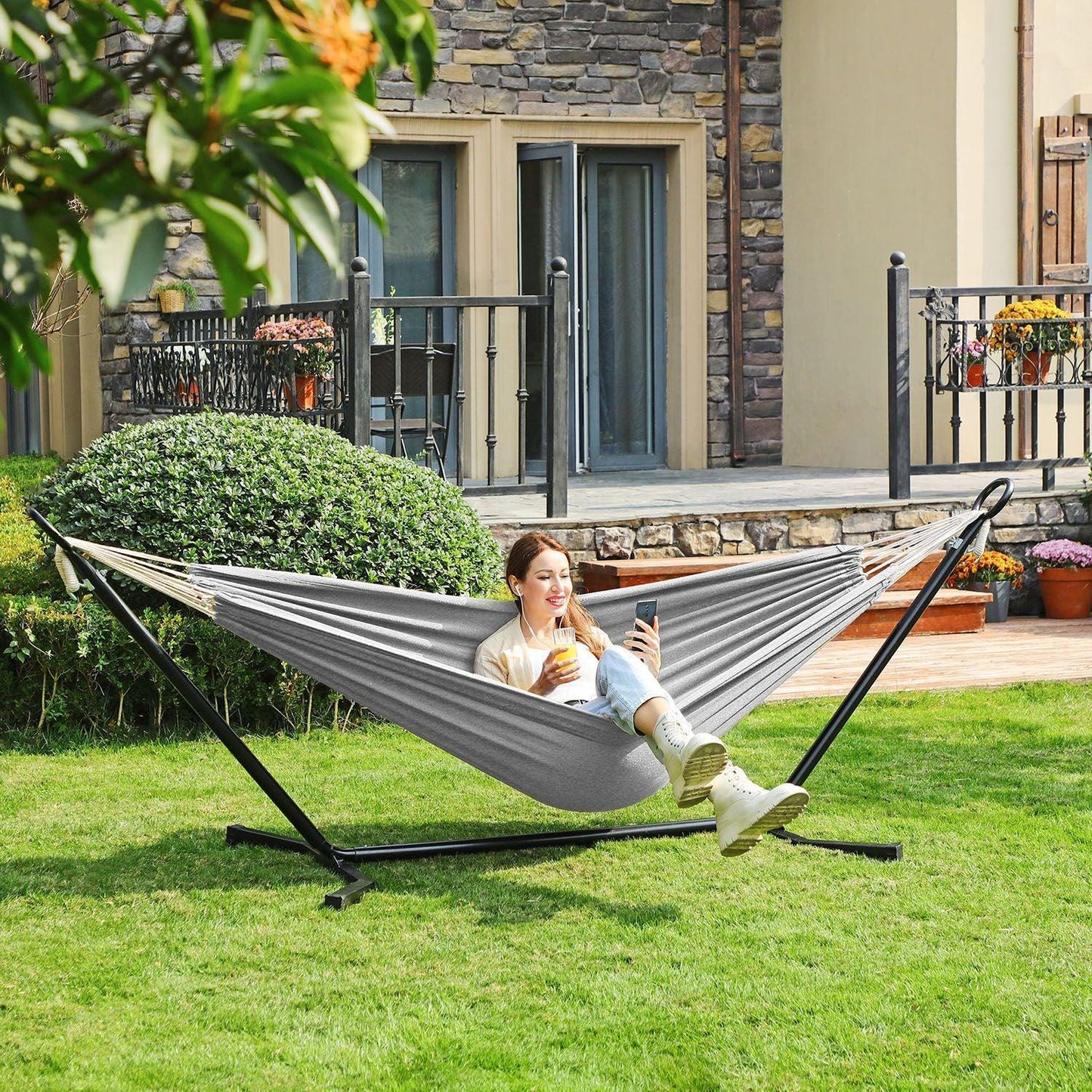 Outdoor Hammock with Stand FredCo