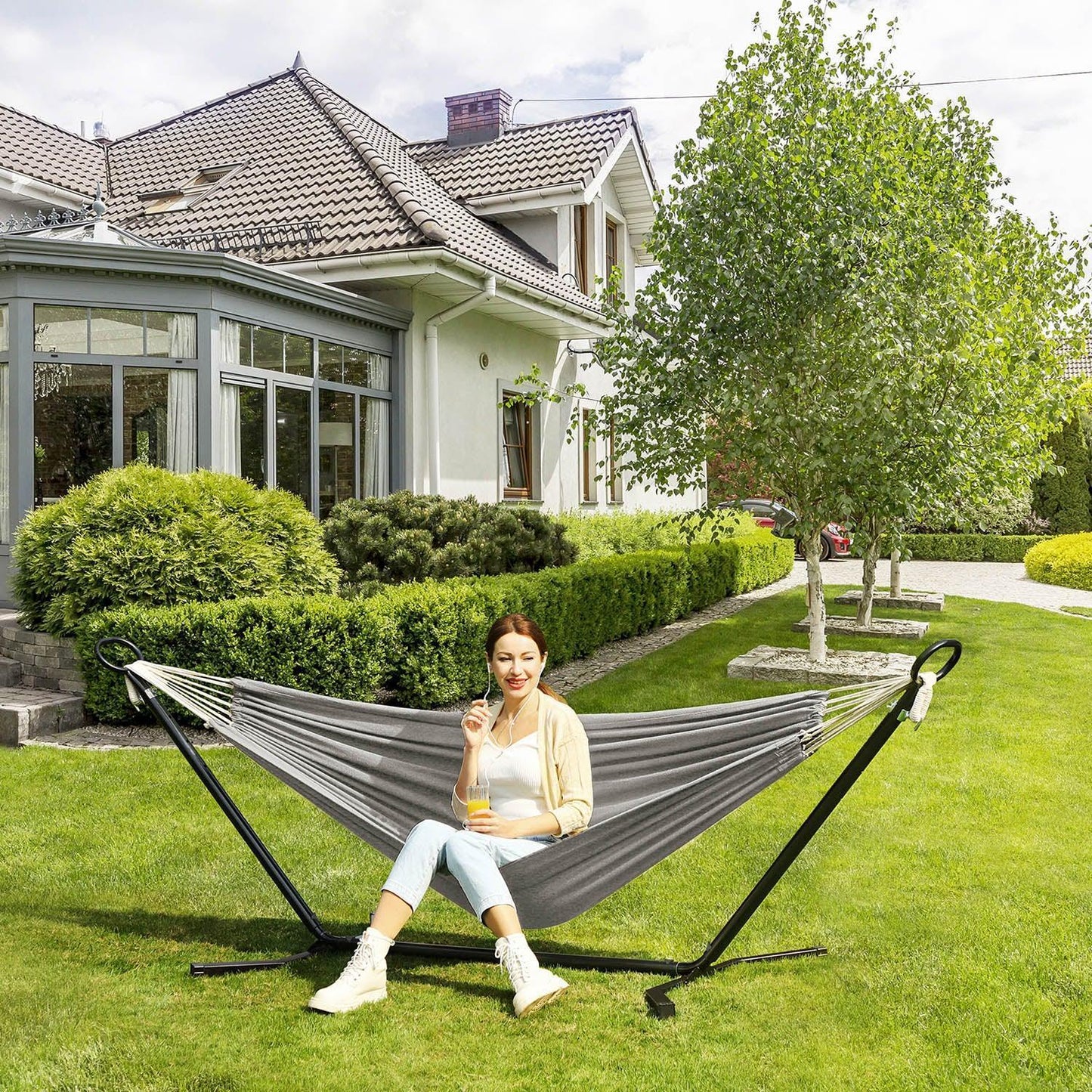 Outdoor Hammock with Stand FredCo