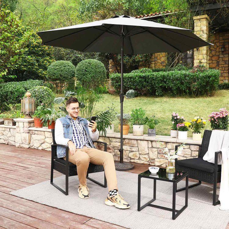 Outdoor Patio Furniture Sets Black FredCo