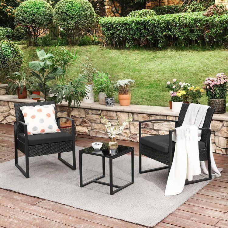 Outdoor Patio Furniture Sets Black FredCo