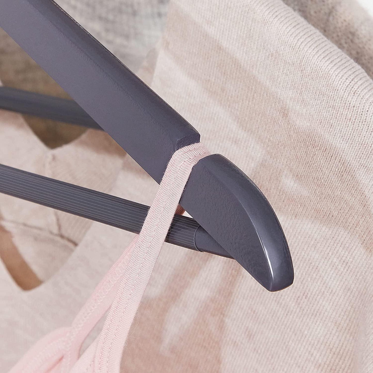 Pack of 20 Gray Wood Coat Hangers FredCo