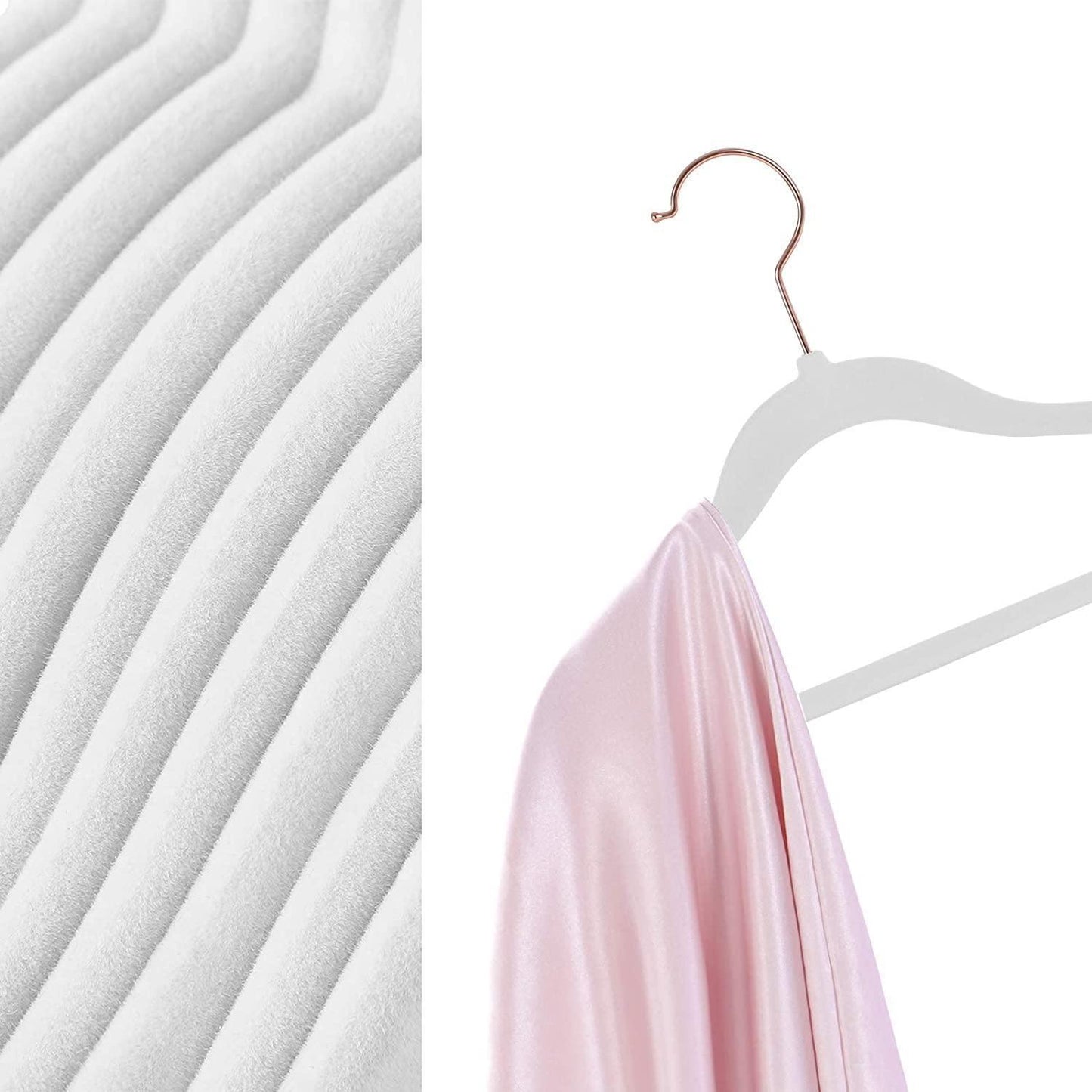 Pack of 50 White Plastic Baby Hangers FredCo
