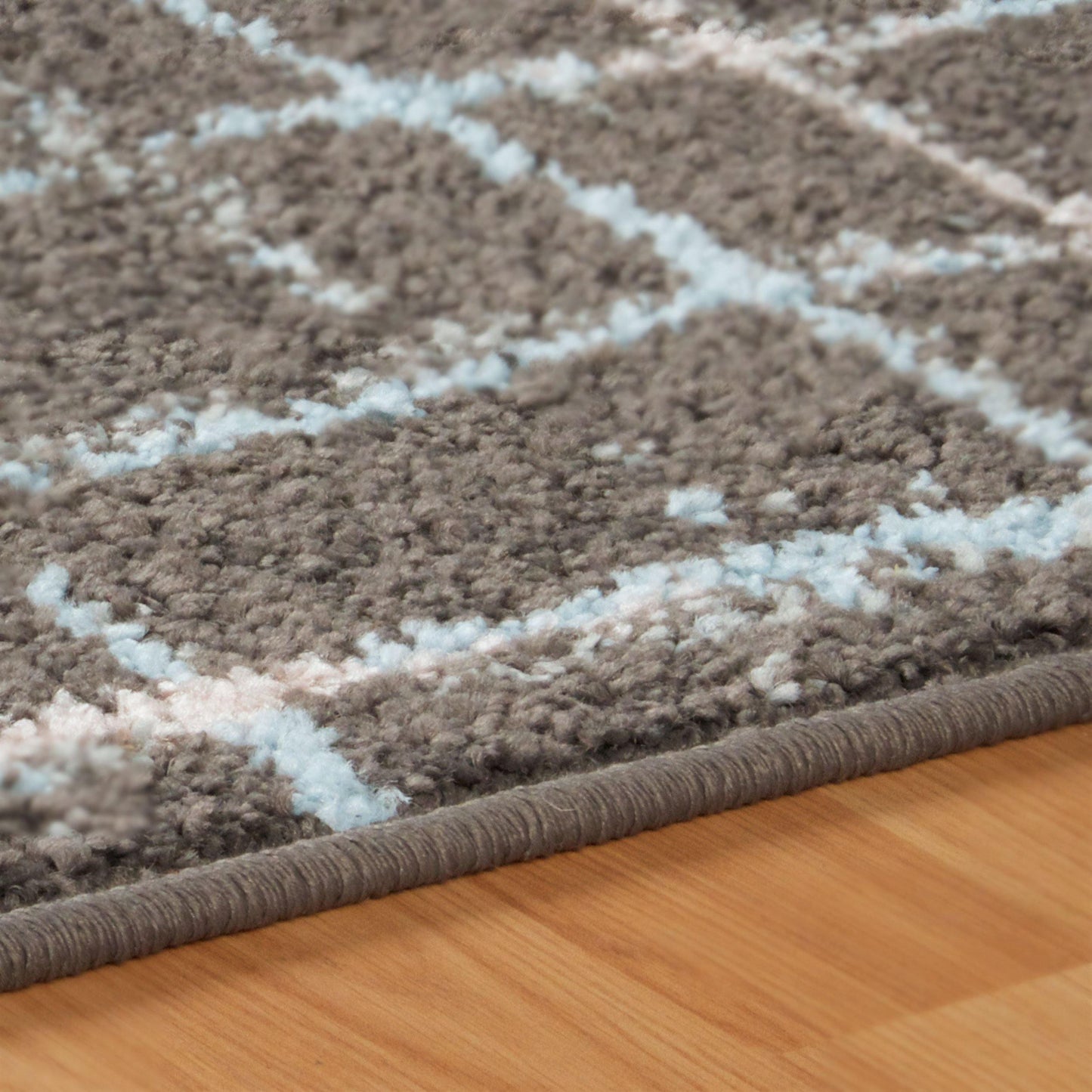 Painted Stripes Plaid Pattern Cottage Country Rug FredCo