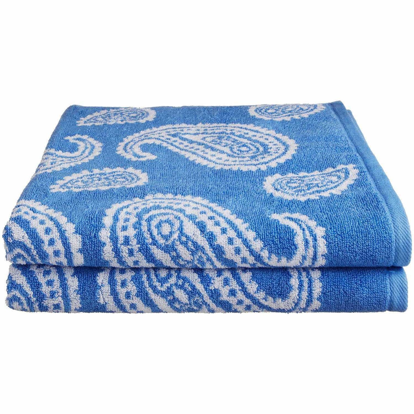 Paisley 100% Long Staple Combed Cotton Bath Towel Set, 2-Pieces FredCo