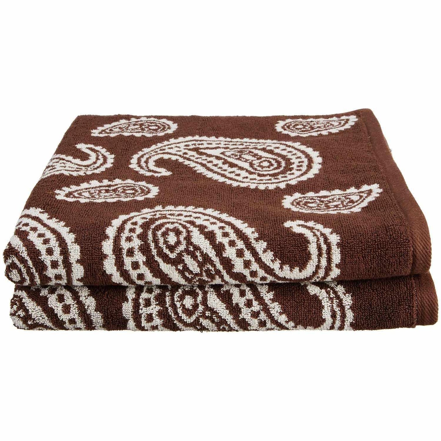 Paisley 100% Long Staple Combed Cotton Bath Towel Set, 2-Pieces FredCo