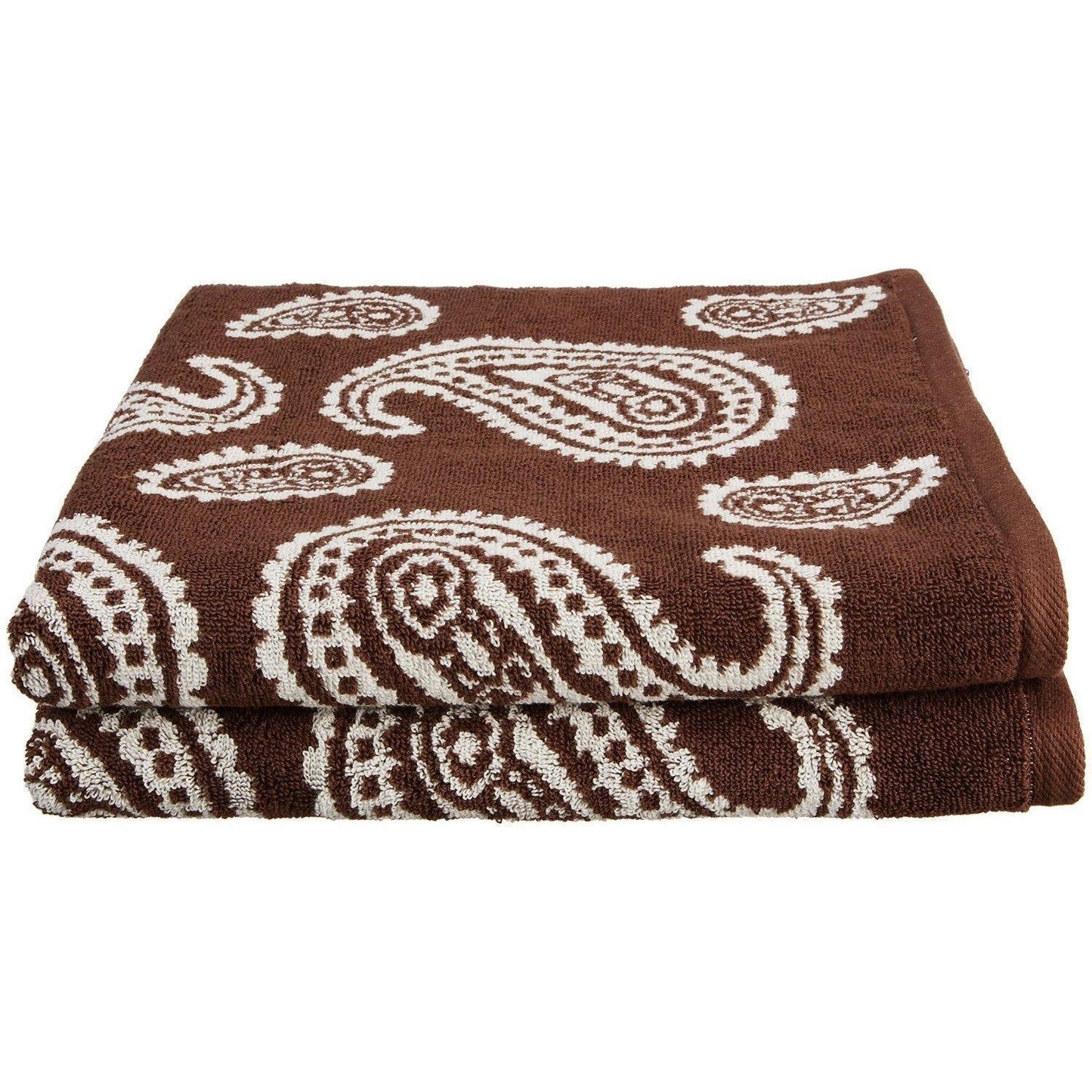 Paisley 100% Long Staple Combed Cotton Bath Towel Set, 2-Pieces FredCo