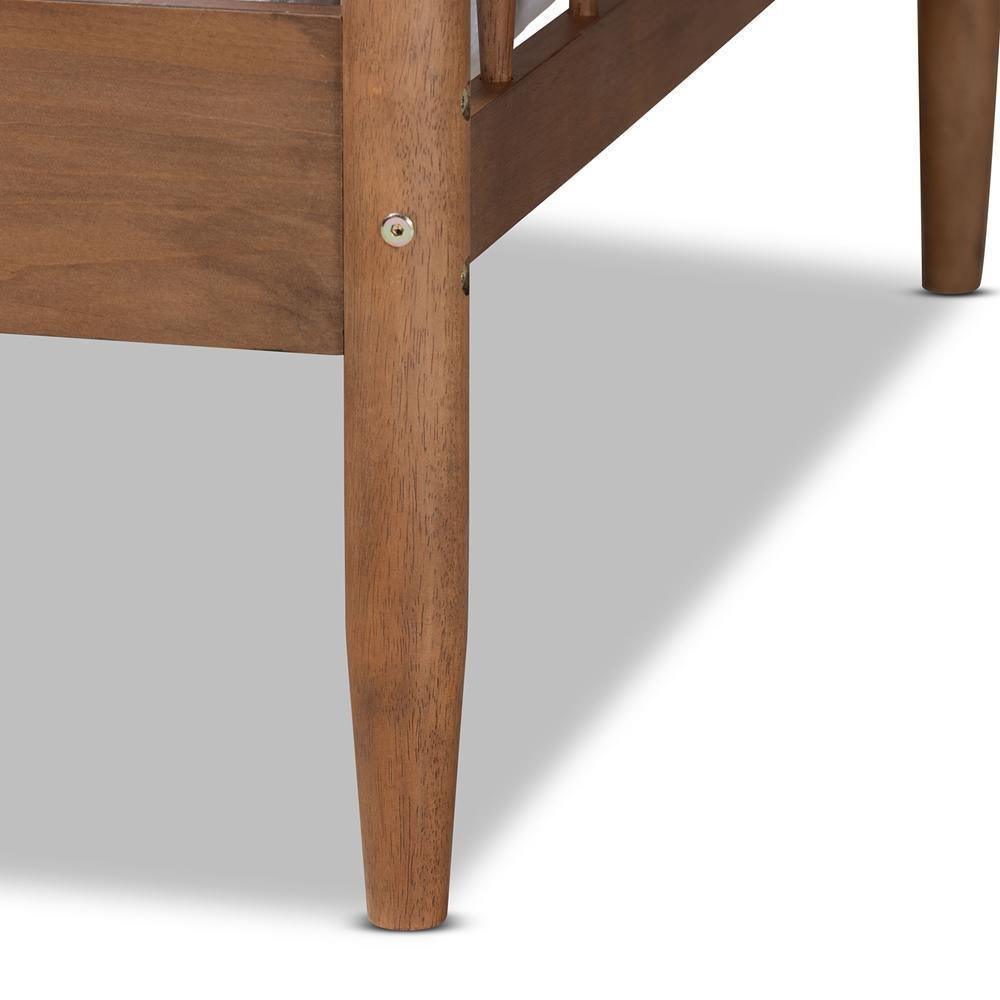 Parson Classic Mid-Century Modern Walnut Brown Finished Wood Twin Size Daybed FredCo