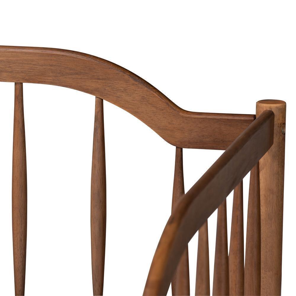 Parson Classic Mid-Century Modern Walnut Brown Finished Wood Twin Size Daybed FredCo