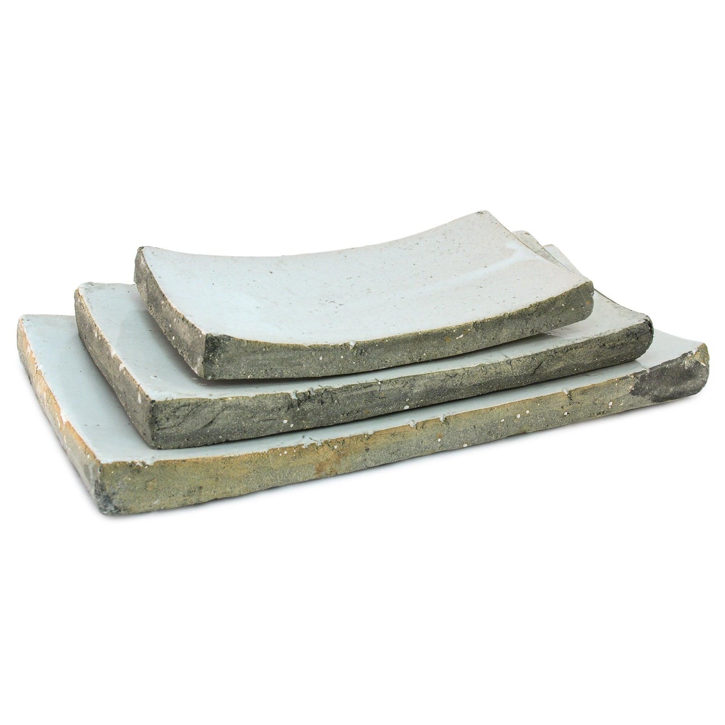 Partially Glazed Off-White Dish (3671S A25) FredCo