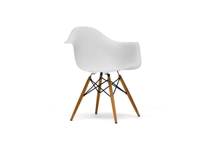 Pascal White Plastic Chair Set of Two FredCo