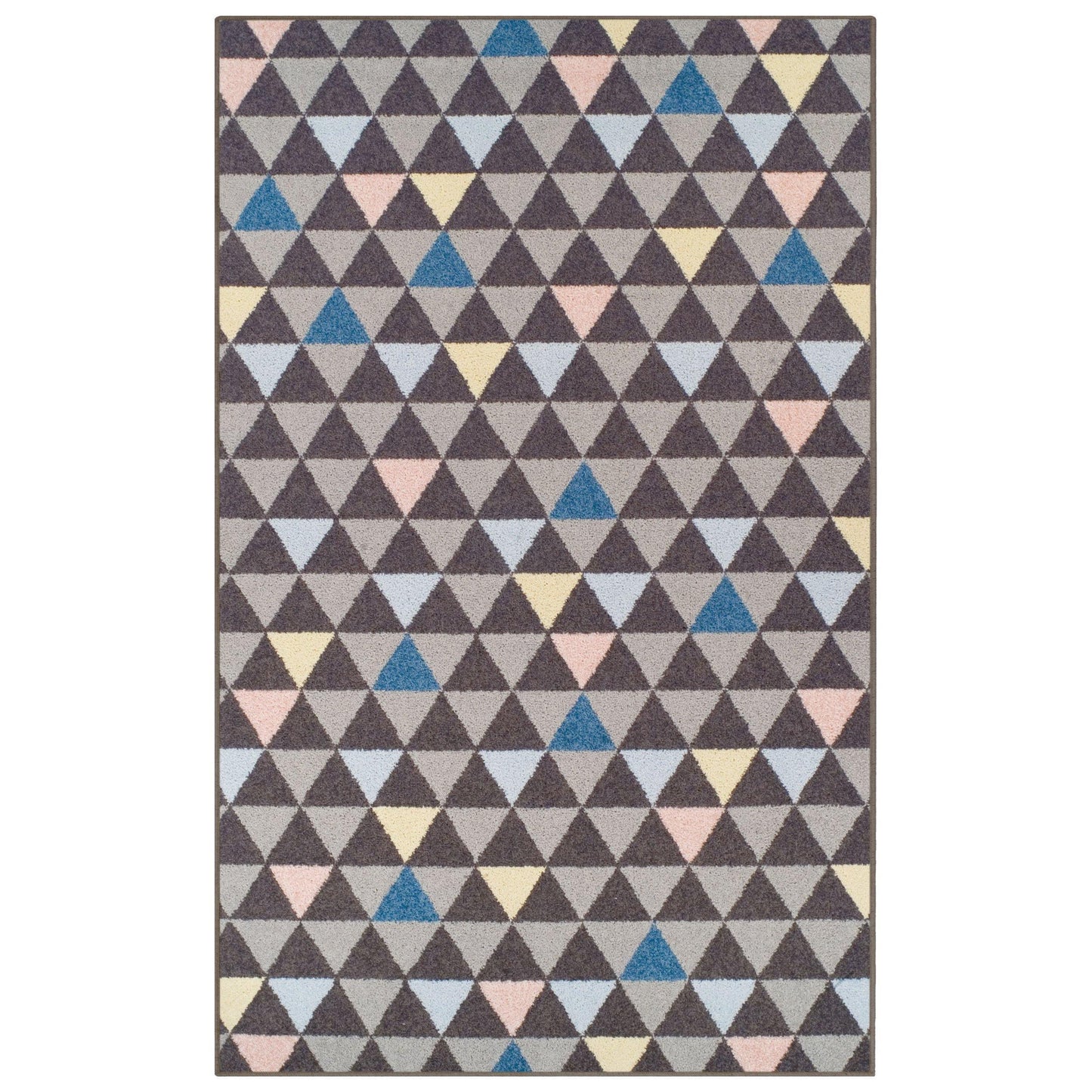 Pastel Aztec Modern Geometric Tribal Pyramid Rug FredCo