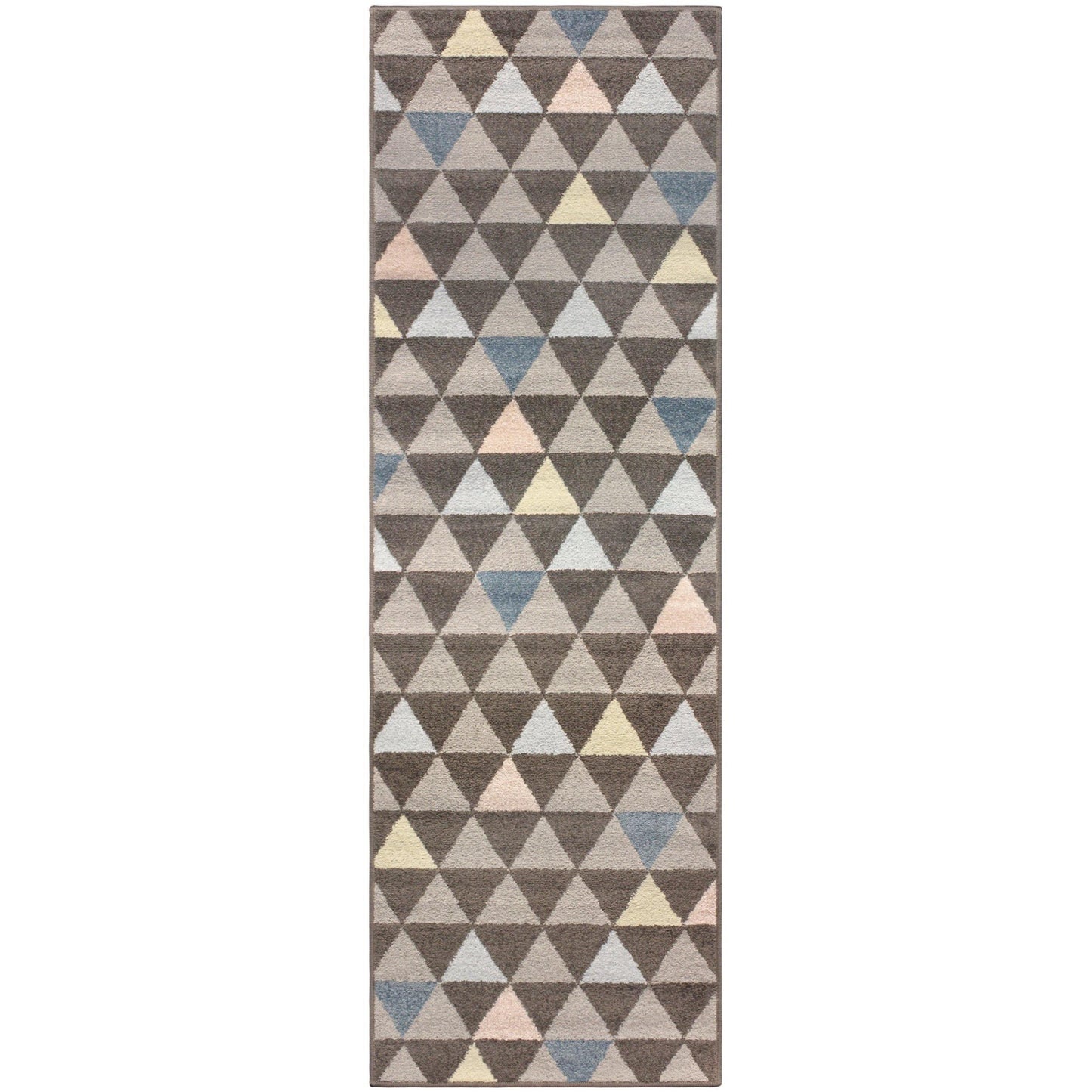 Pastel Aztec Modern Geometric Tribal Pyramid Rug FredCo