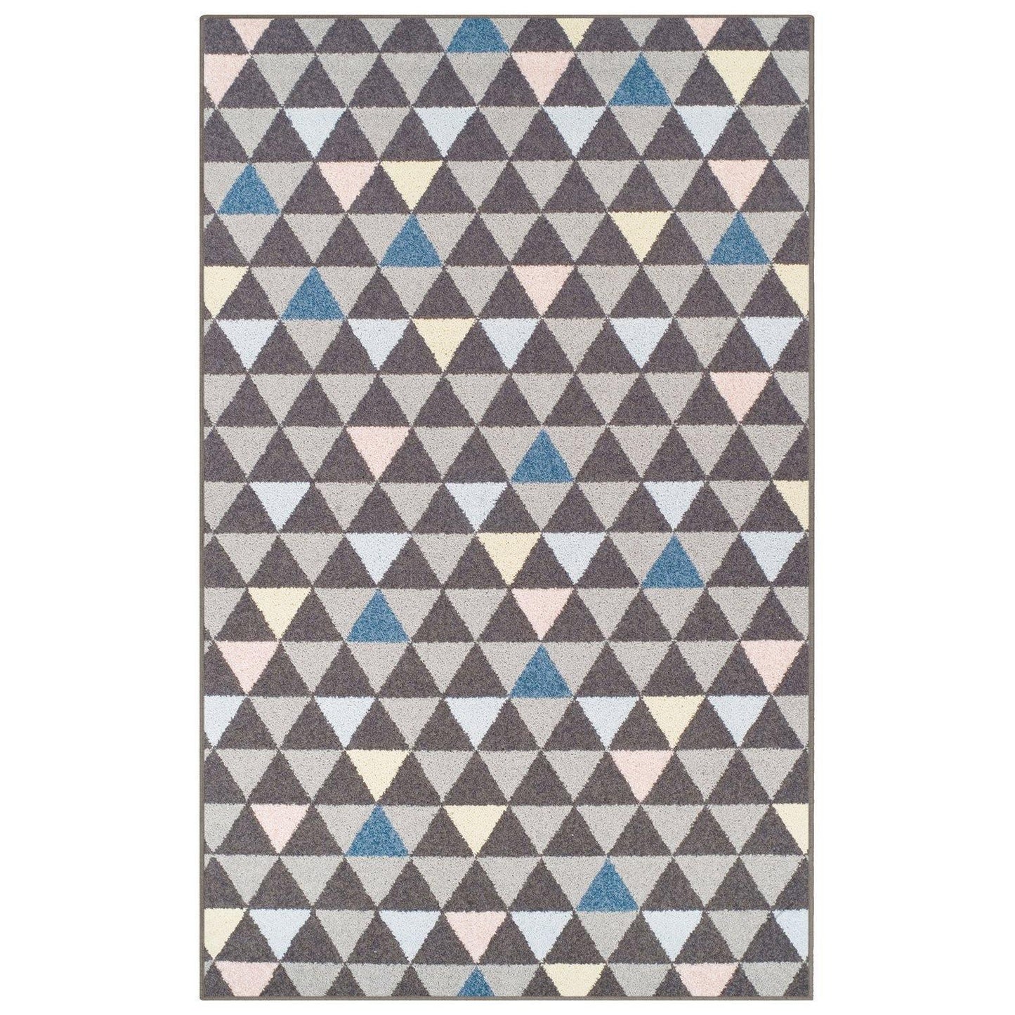 Pastel Aztec Modern Geometric Tribal Pyramid Rug FredCo