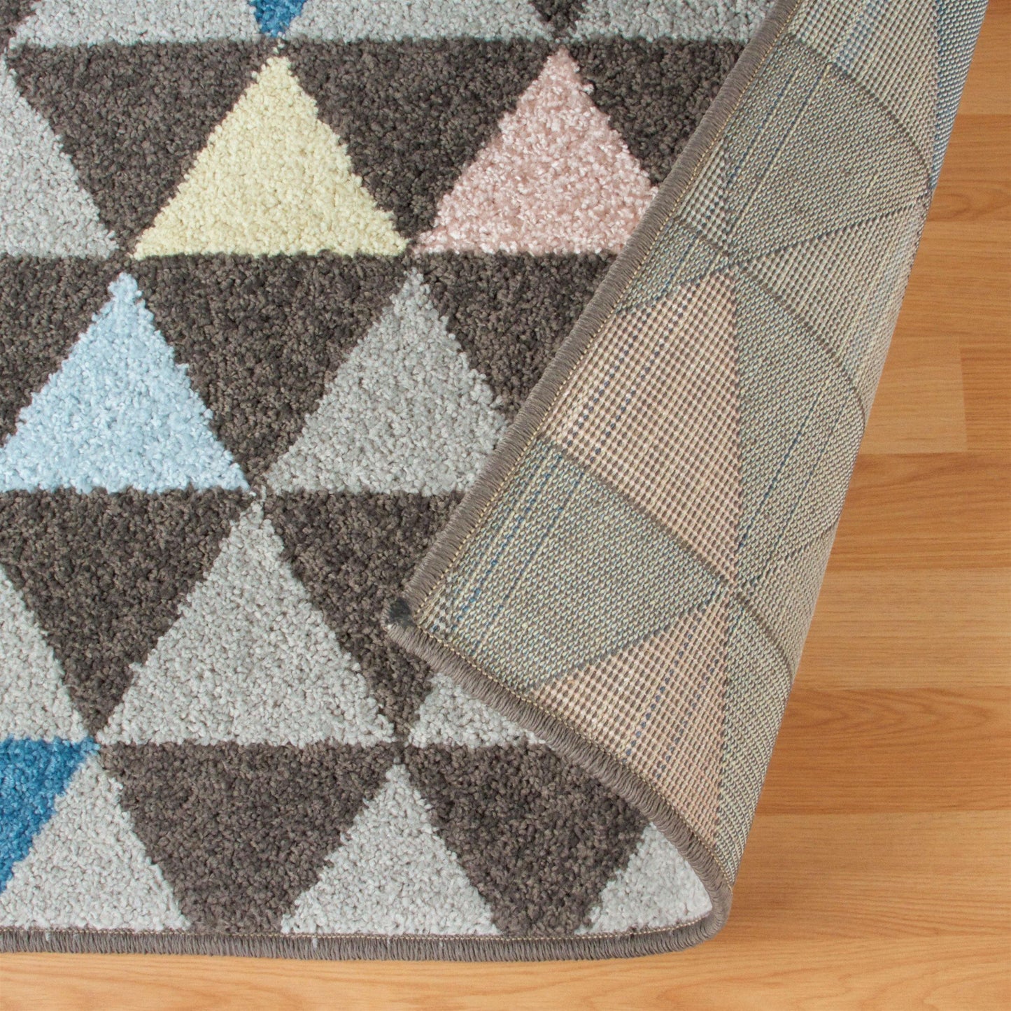 Pastel Aztec Modern Geometric Tribal Pyramid Rug FredCo