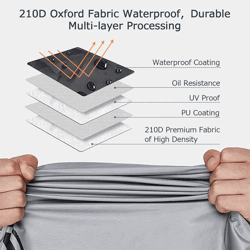 Patio chiminea Cover with Durable Waterproof Outdoor Garden Protective Chimney Fire Pit Cover FredCo