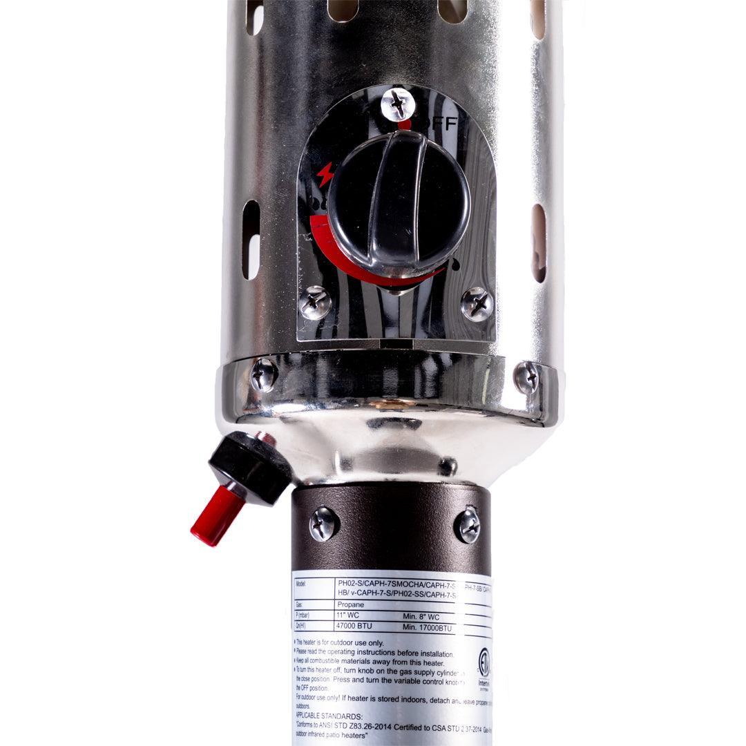 Patio Heater, 30"X30"88", Mocha CAPH-7-SMOCHA FredCo