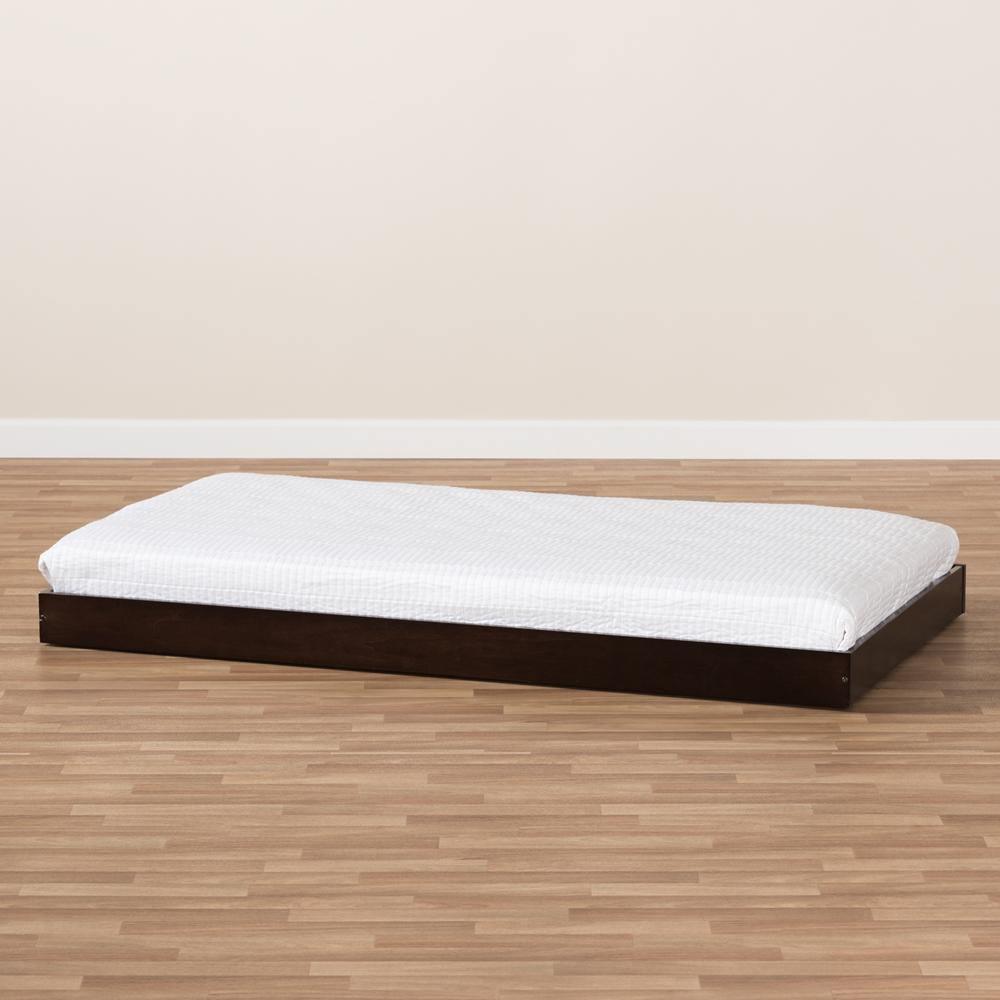 Payton Modern and Contemporary Dark Brown-Finished Twin Trundle FredCo