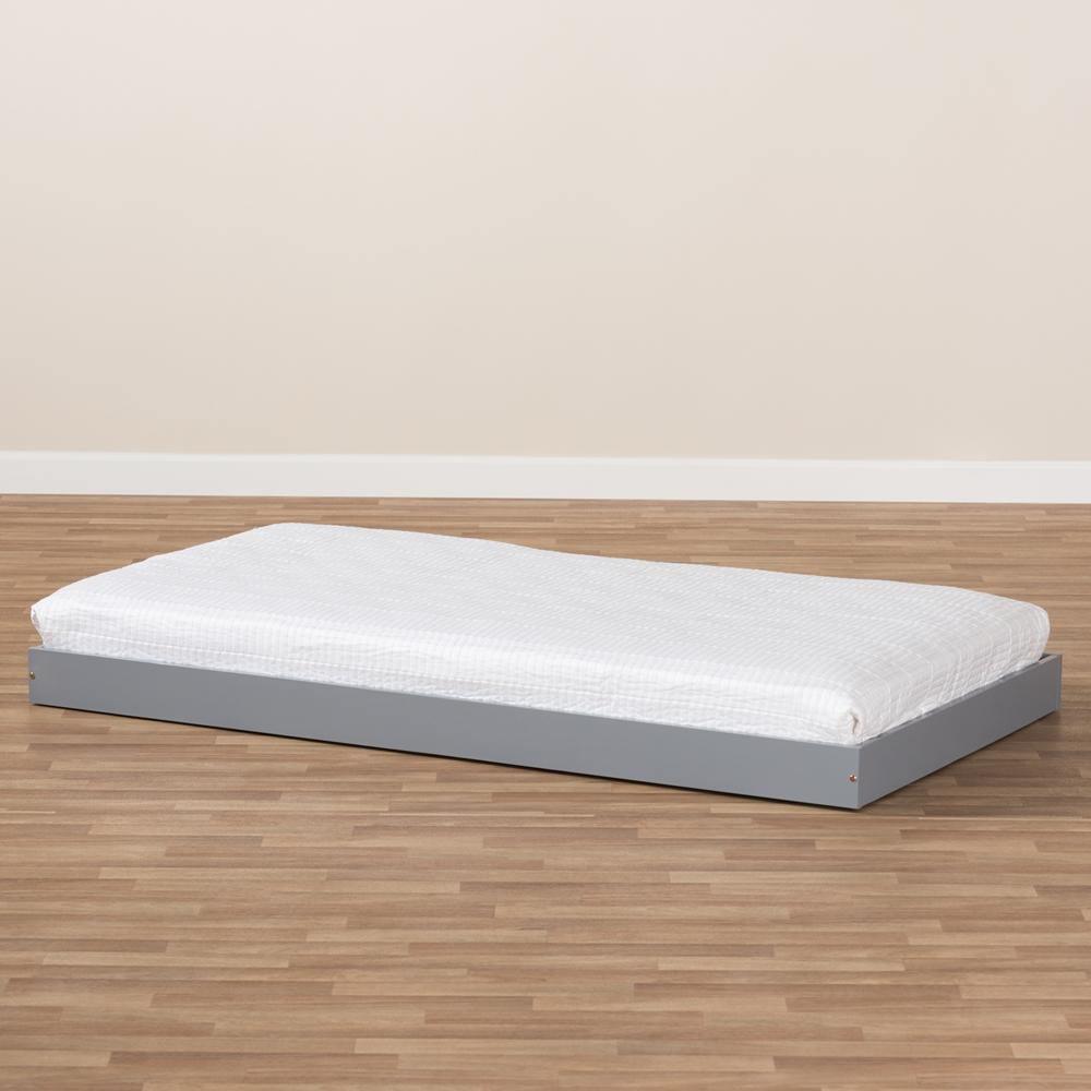 Payton Modern and Contemporary Grey-Finished Twin Trundle FredCo