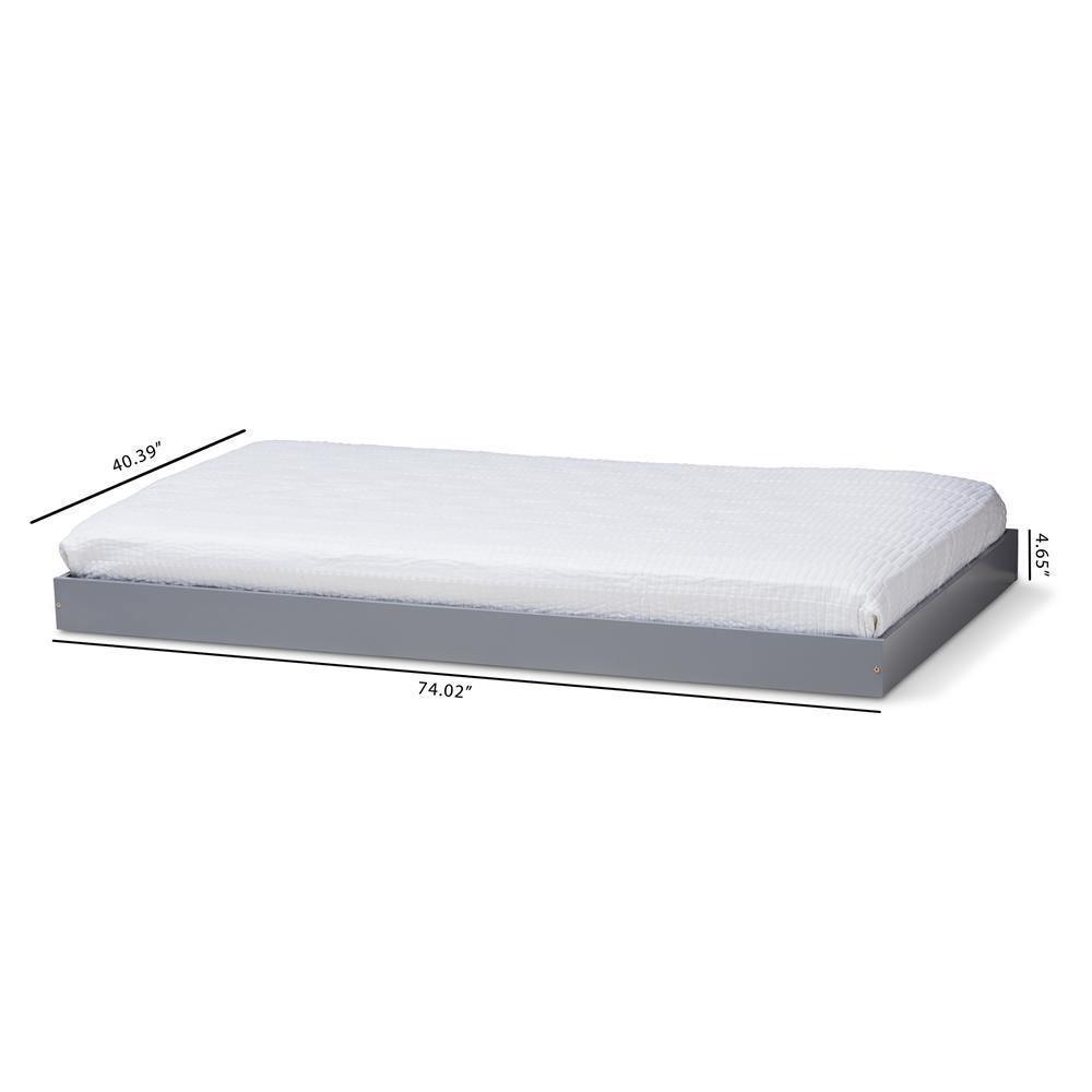 Payton Modern and Contemporary Grey-Finished Twin Trundle FredCo