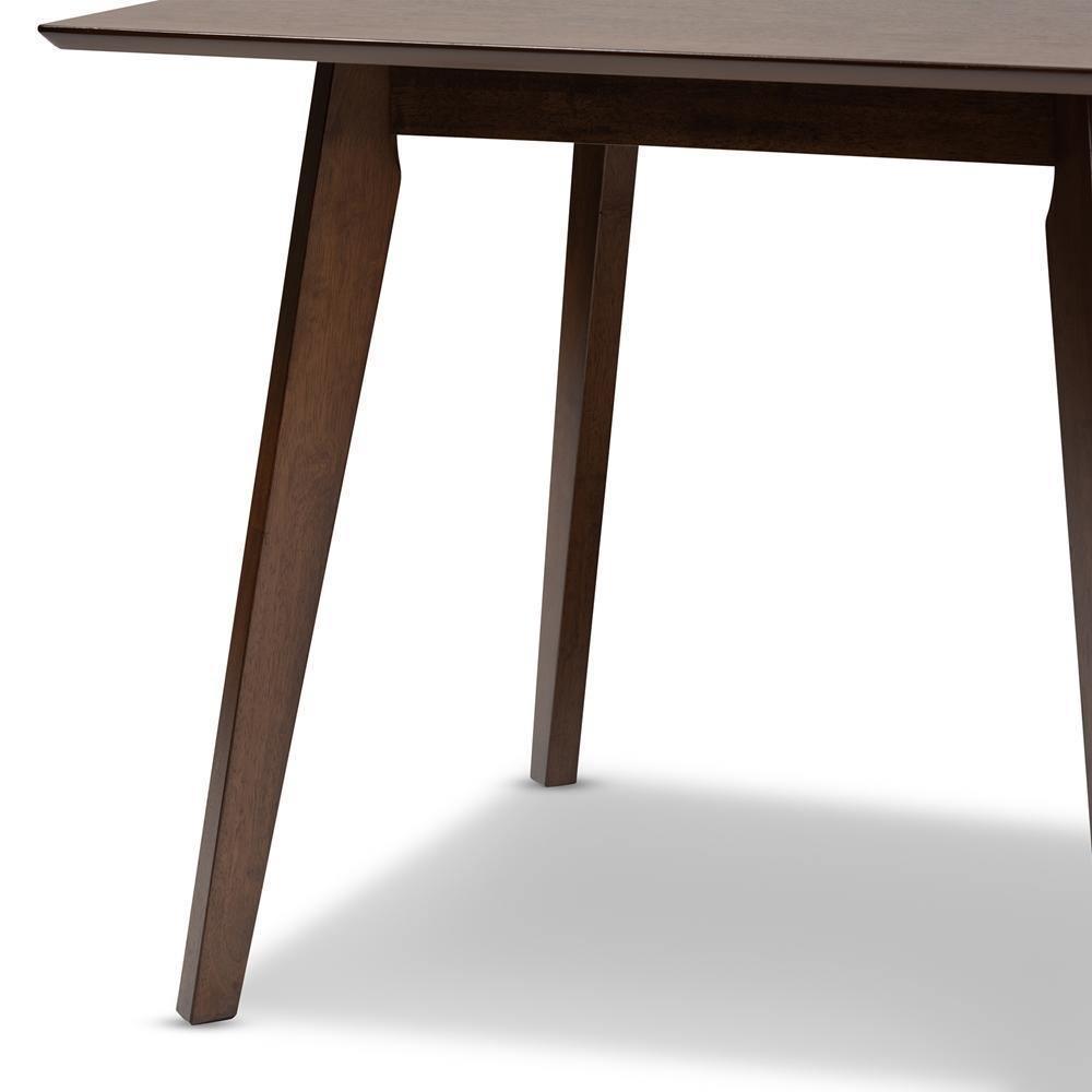 Pernille Modern Transitional Walnut Finished Square Wood Dining Table FredCo