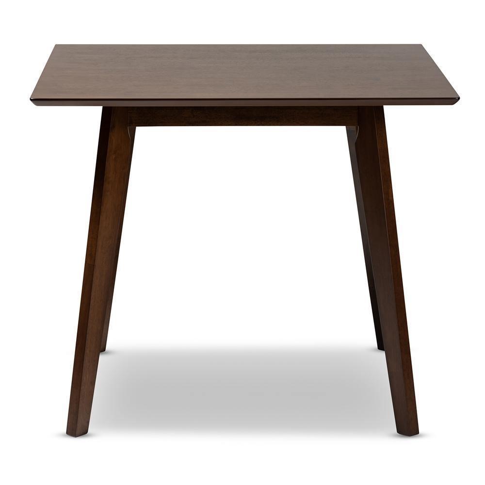 Pernille Modern Transitional Walnut Finished Square Wood Dining Table FredCo
