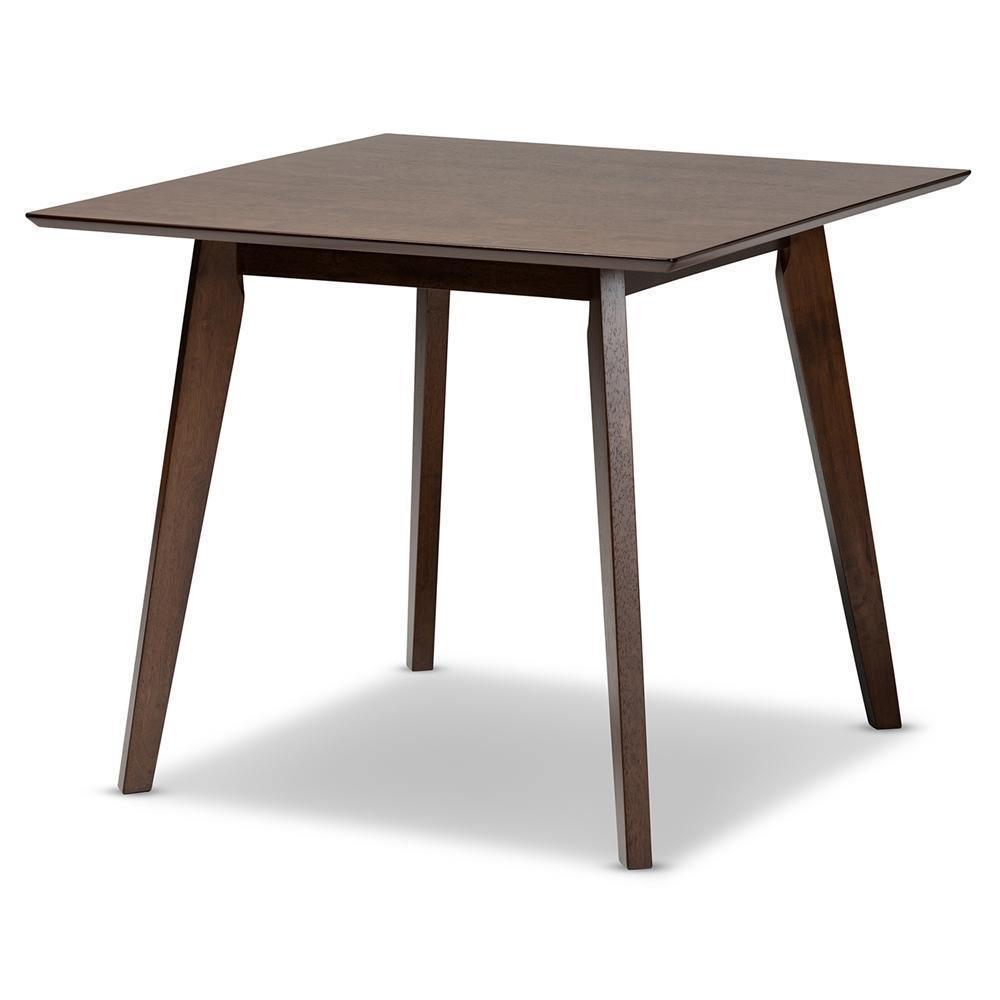 Pernille Modern Transitional Walnut Finished Square Wood Dining Table FredCo