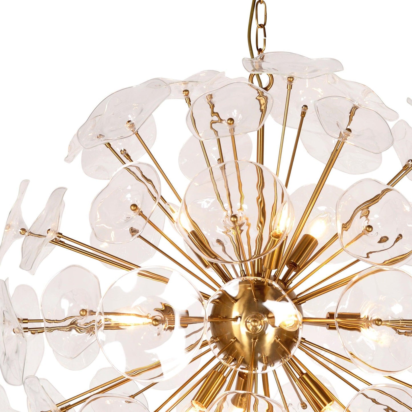 Petal Burst Pendant Light Large ZD7629-10BR FredCo