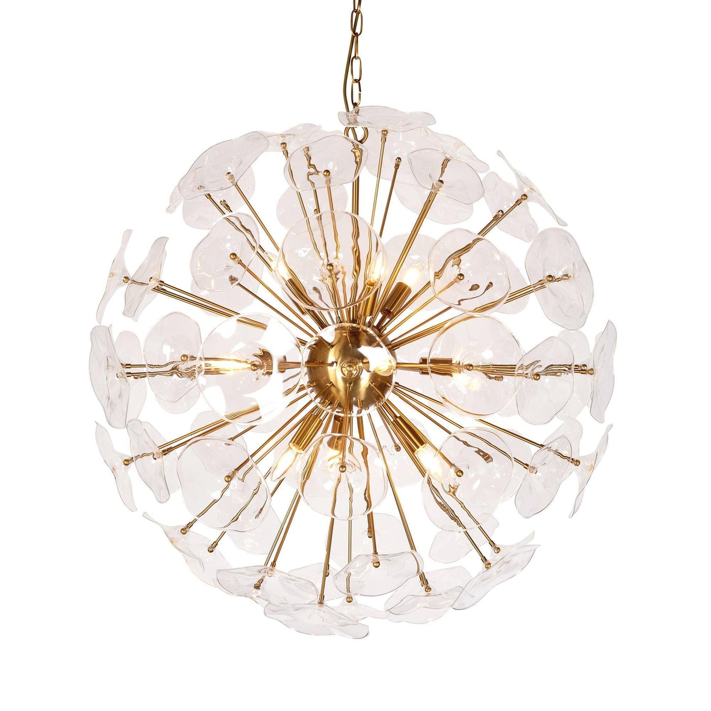 Petal Burst Pendant Light Large ZD7629-10BR FredCo