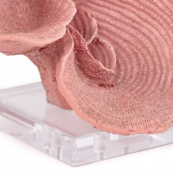 Pink Resin Coral on Acrylic Base SHI065 13 Inches FredCo