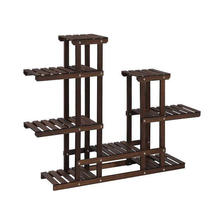 Plant Stand Rustic Dark Brown FredCo