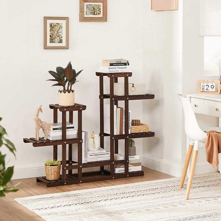 Plant Stand Rustic Dark Brown FredCo