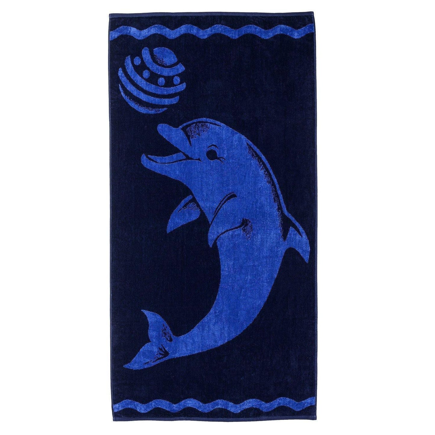 Playing Dolphin 100% Combed CottonOversized Beach Towel FredCo