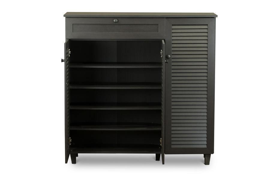 Pocillo Wood Shoe Storage Cabinet FredCo